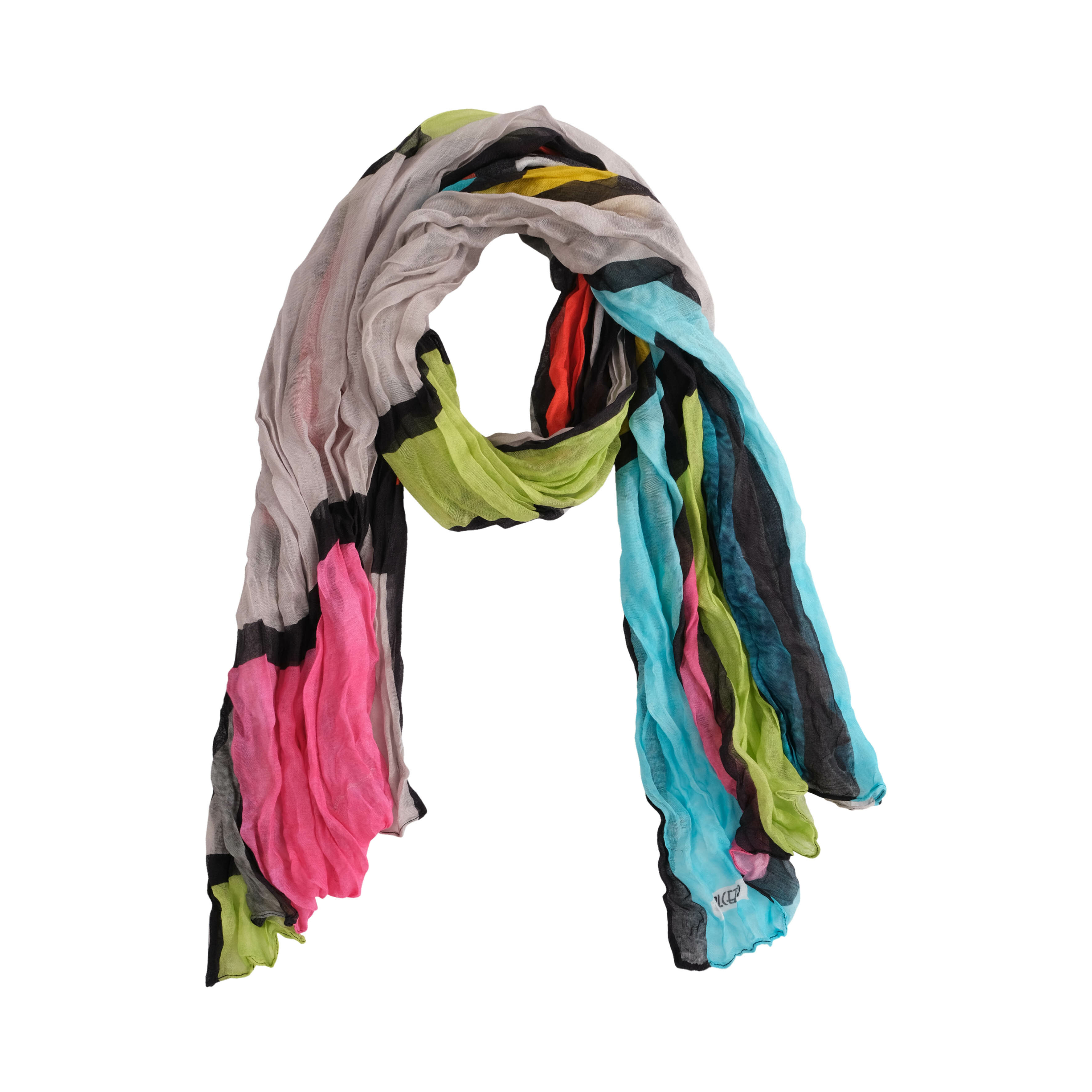 Dolcezza Simply Art: Mid Century Vibrant Romance Abstract Art Scarf DOLCEZZA_SIMPLYART_20903