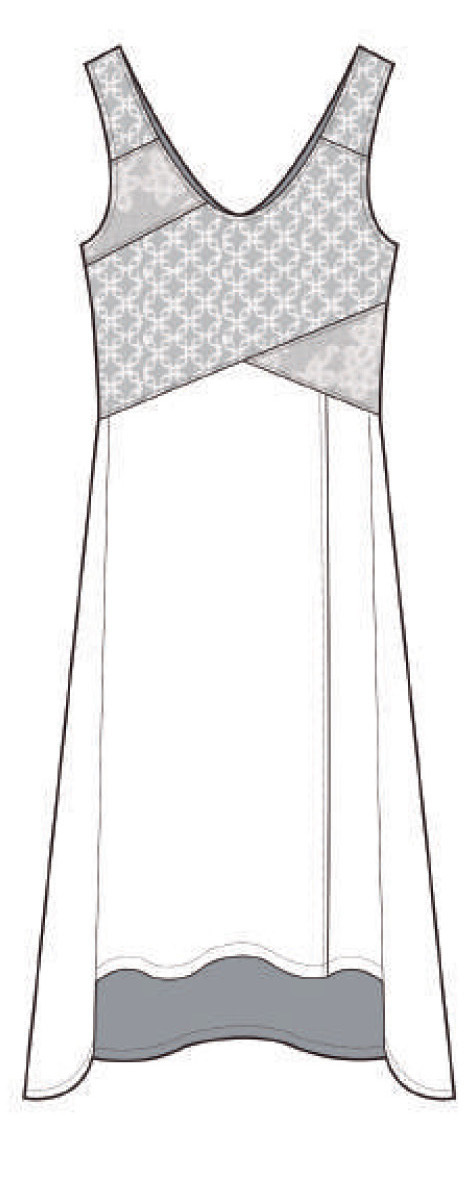 Maloka: Brushed Cotton High Waisted Midi Dress