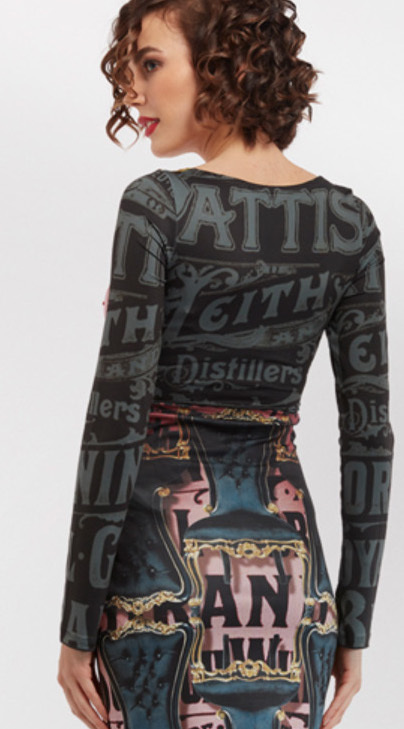 IPNG: Pink Emerald Furniture Gossips Illusion Tunic Blouse