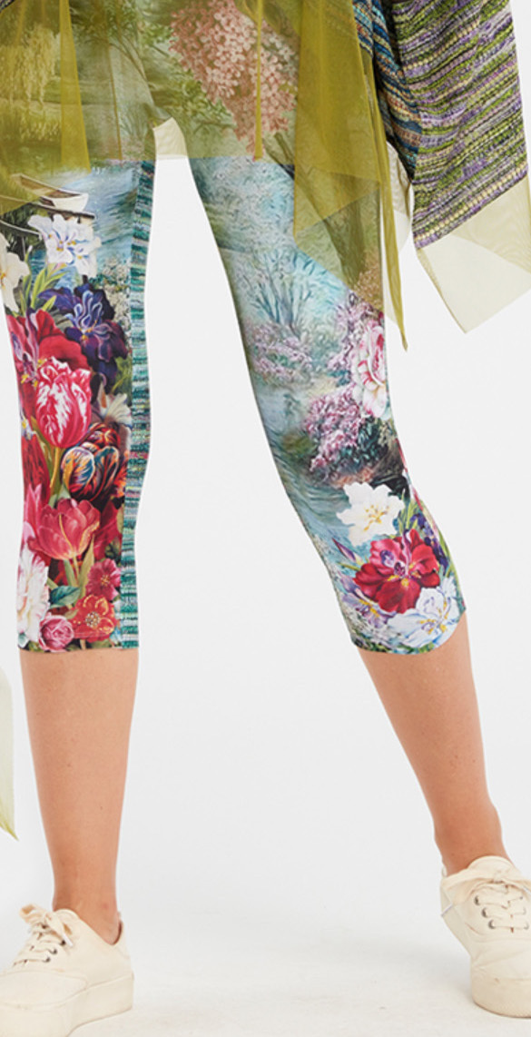 IPNG: In Paradiso Cherry Carnation Illusion Cropped Legging