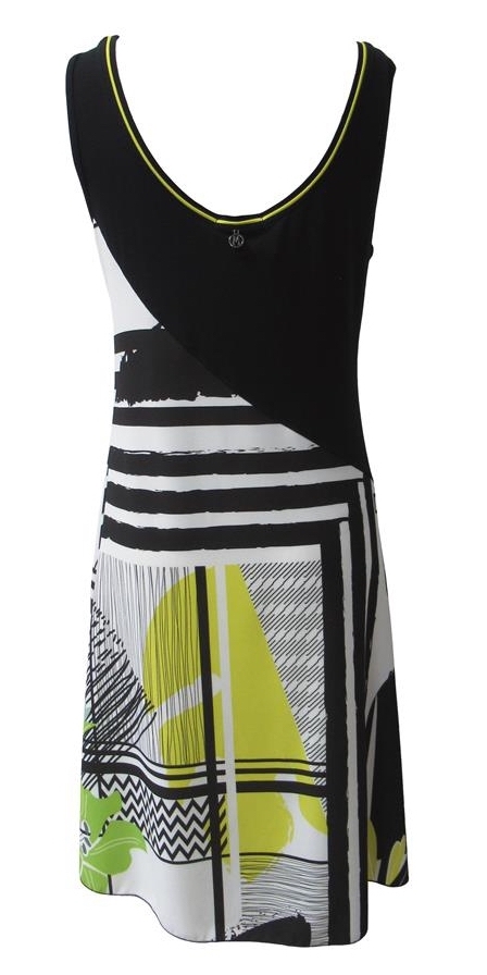 Maloka: Lemon Lime Marble Asymmetrical Bodice Dress/Tunic (Comes In 2 Art Patterns!)