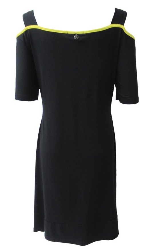 Maloka: Lemon Lime Marble Cold Shoulder Dress/Tunic