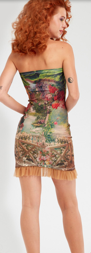 IPNG: In Paradiso Cherry Carnation 3D Illusion Mini Dress/Tunic (Some Ship Immed!)