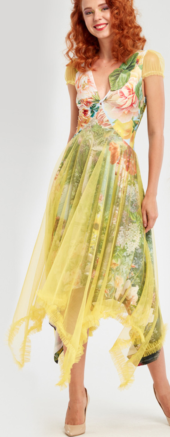 IPNG: Carnations Wrapped In Paradiso Four Corners Gown IPNG_IPDFC-067