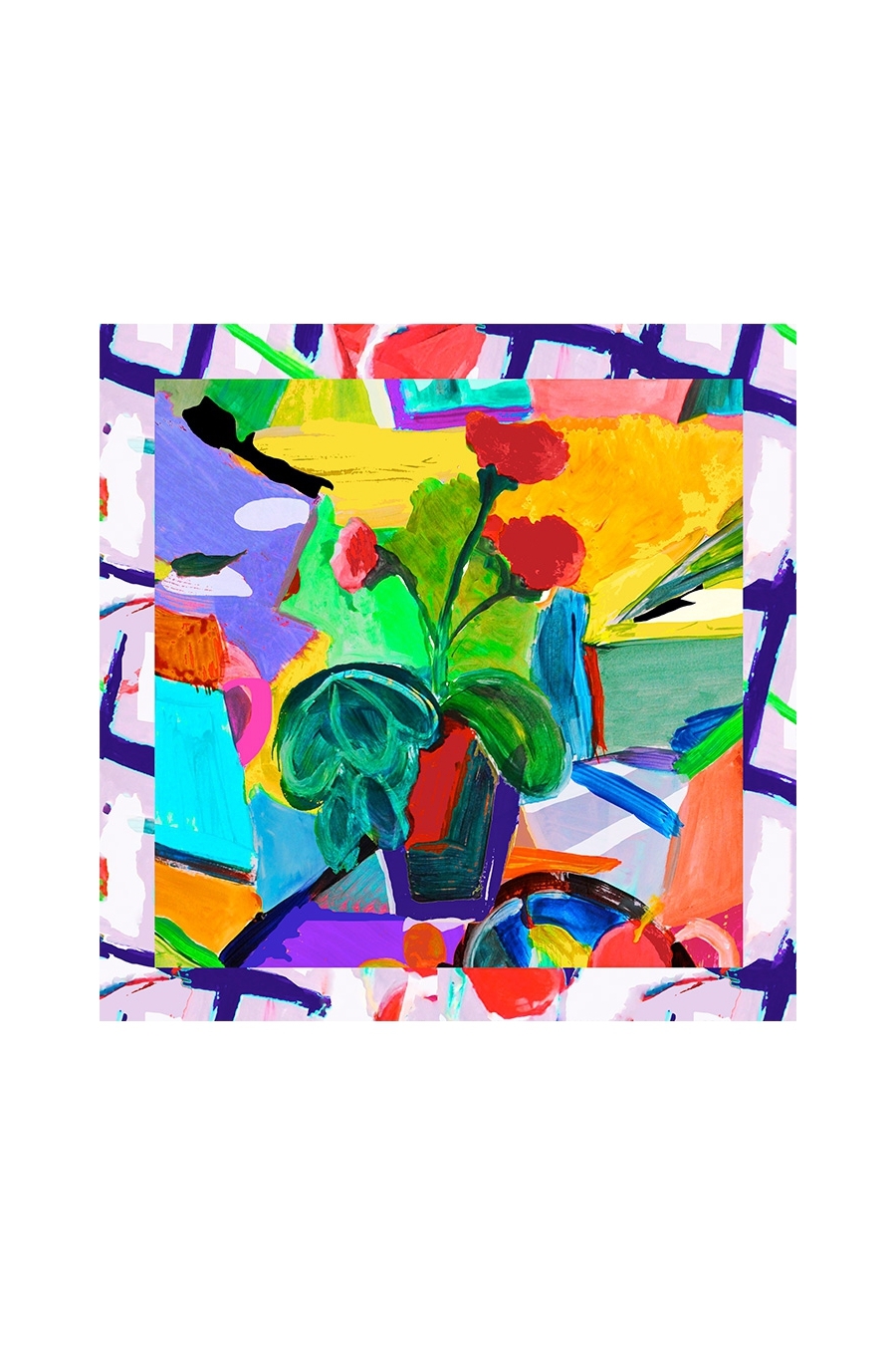 Maloka: Pink Isles Abstract Art Scarf (Many Art Patterns!)