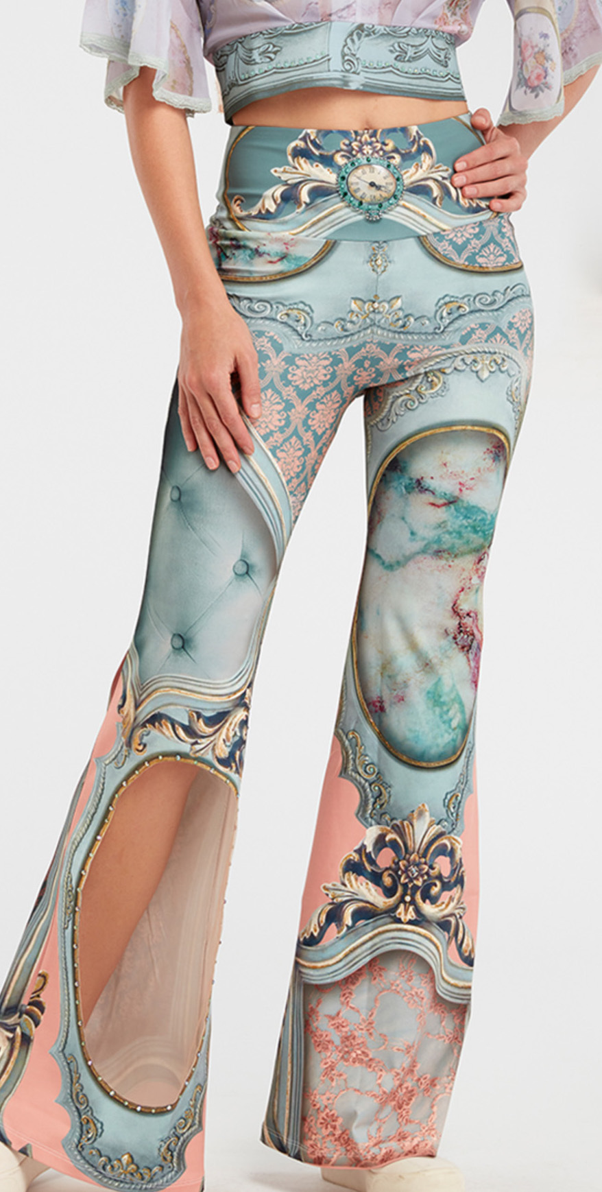IPNG: Inna Me Royal Rose Cupboard Diamond Illusion Flare Pant IPNG_TIMP-041