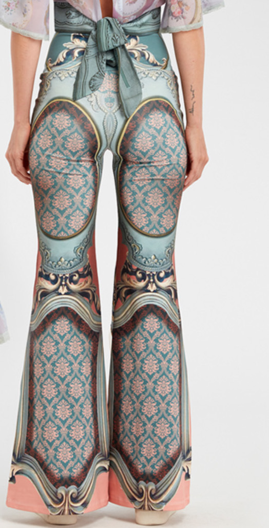 IPNG: Inna Me Royal Rose Cupboard Diamond Illusion Flare Pant