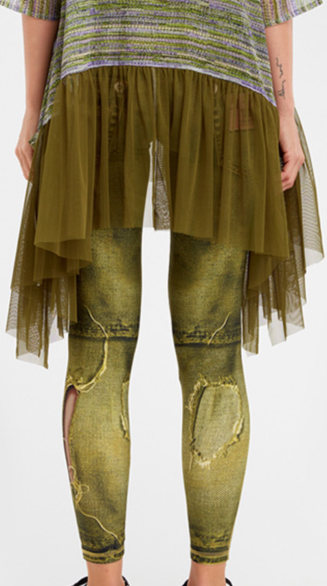 IPNG: Not Broke, Just Bent Denim Fairytale Illusion Leggings (Many Colors, Some Ship Immed!)