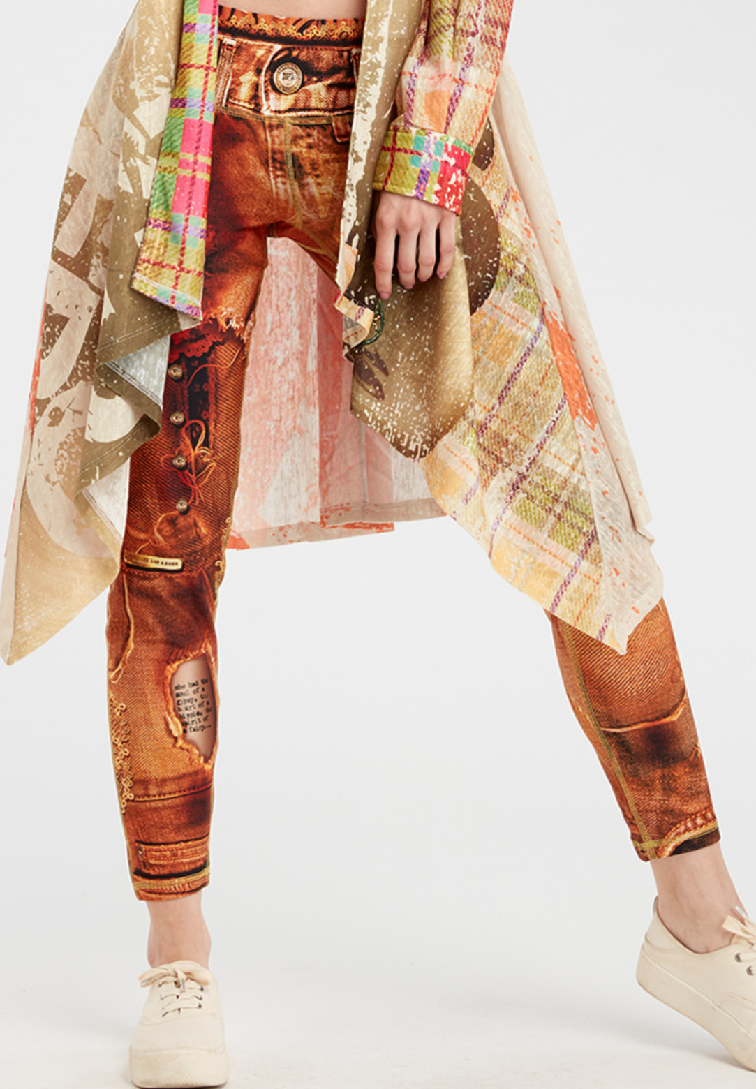 IPNG: Not Broke, Just Bent Denim Fairytale Illusion Leggings (Many Colors, Some Ship Immed!)