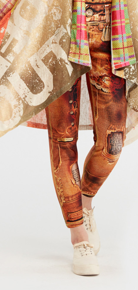 IPNG: Not Broke, Just Bent Denim Fairytale Illusion Leggings (Many Colors, Some Ship Immed!)