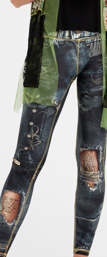 IPNG: Not Broke, Just Bent Denim Fairytale Illusion Leggings (Many Colors, Some Ship Immed!)