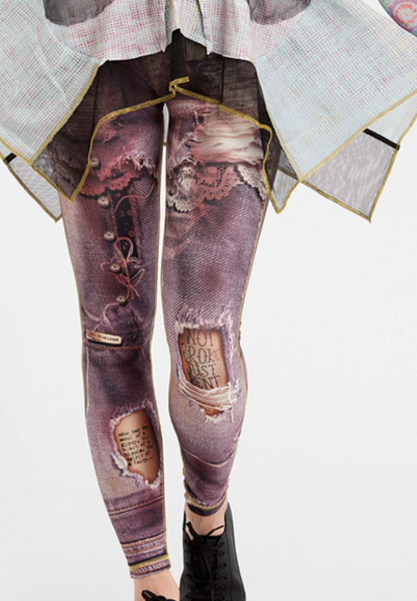 IPNG: Not Broke, Just Bent Denim Fairytale Illusion Leggings (Many Colors, Some Ship Immed!)