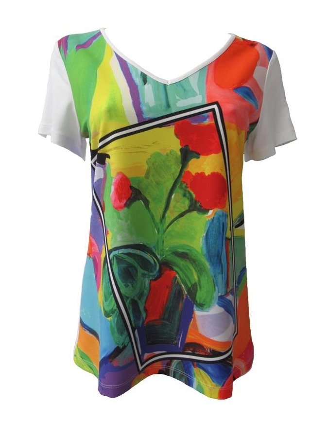 Maloka: Apples & Cherries Abstract Art Top (More Art Patterns!)