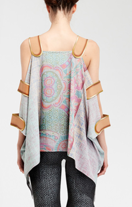 IPNG: Royal Summer Camp Illusion Shawl Blouse (Ships Immed, 1 Left!)