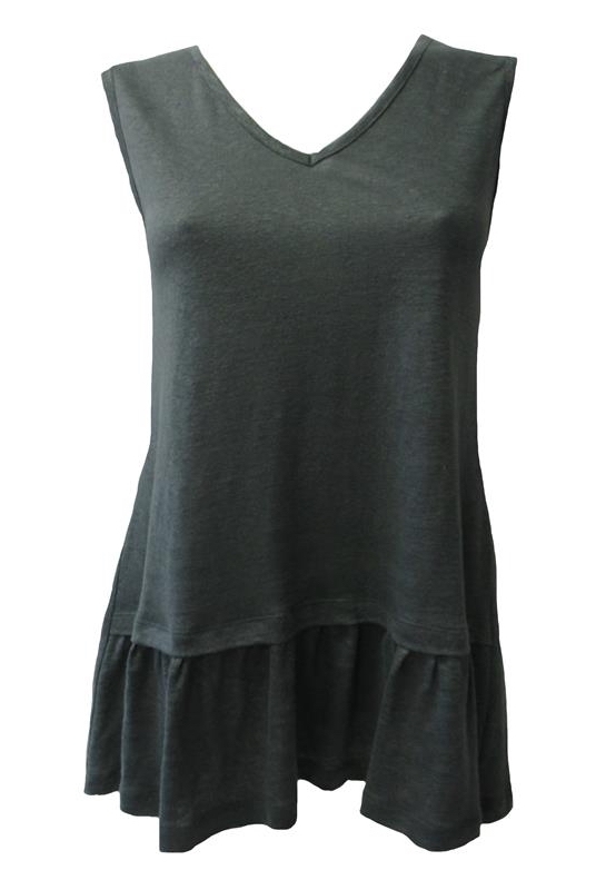Maloka: Mrs. Crazy Fun Ruffle Linen Tunic (More Colors!)