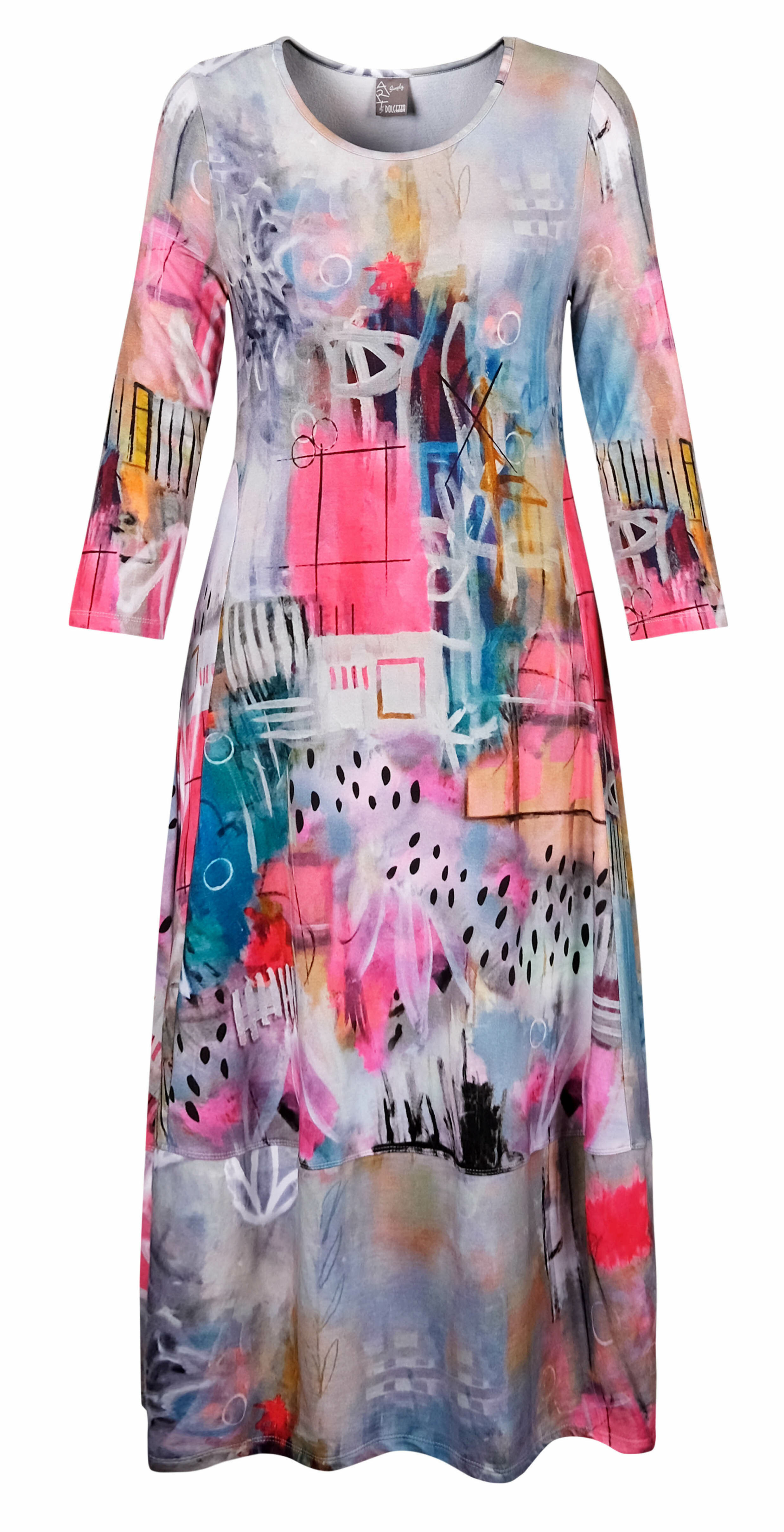 Simply Art Dolcezza: Receive The Best Things In Life Abstract Art Dress DOLCEZZA_SIMPLYART_20673