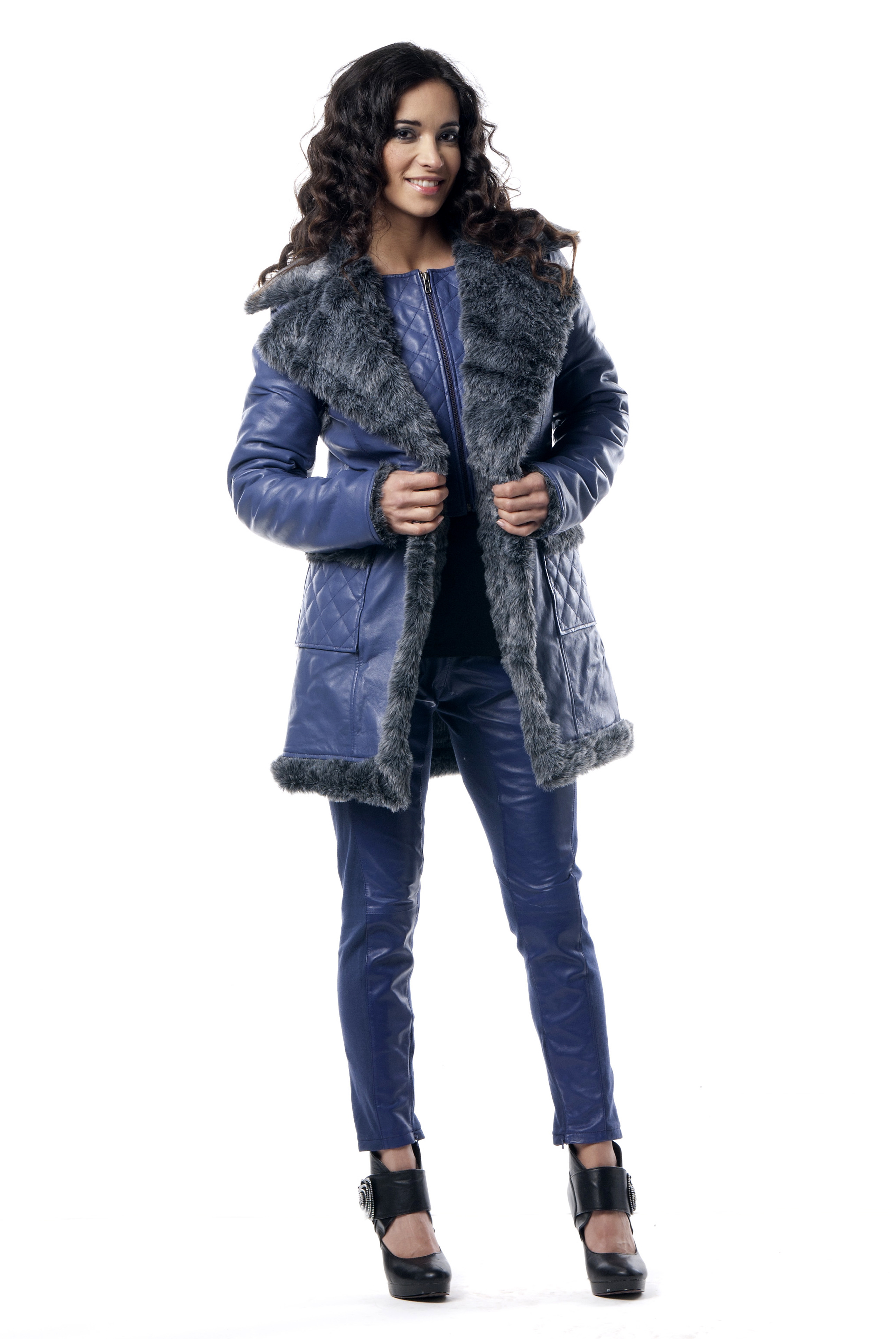 Les Fees Du Vent Couture: Crazy Sexy Real Leather Coat (Almost Gone!) LFDV_556107_N