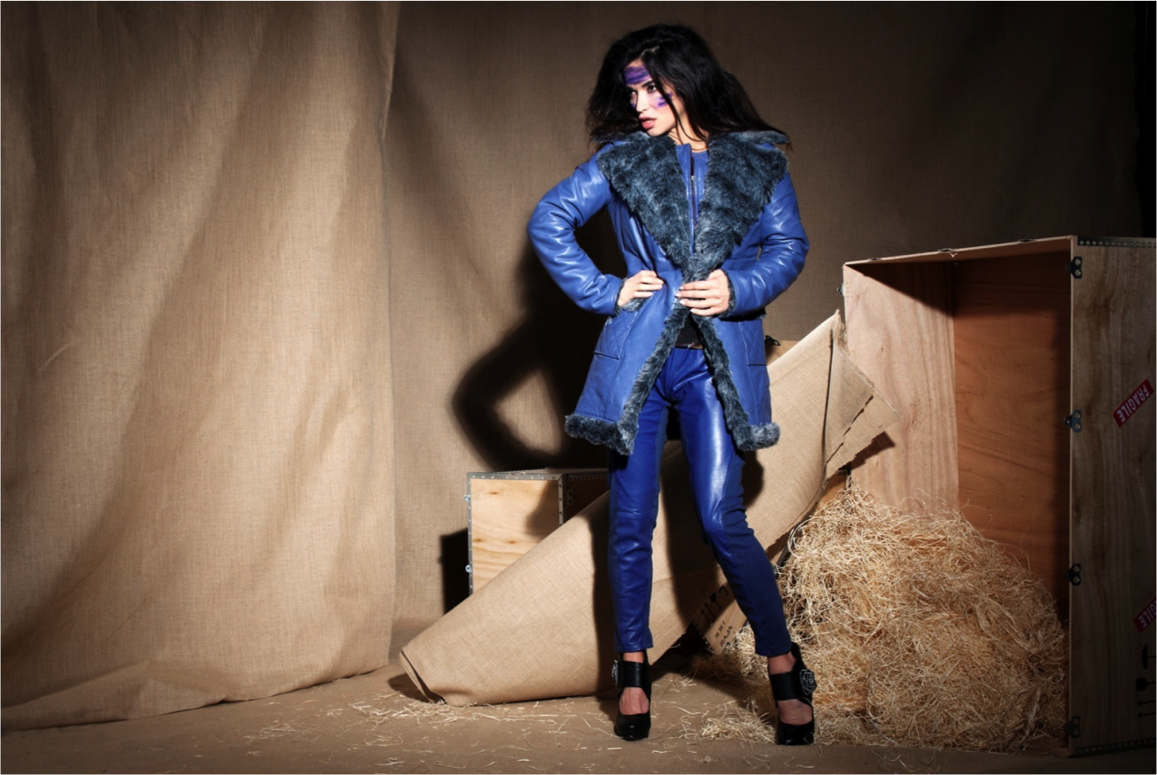 Les Fees Du Vent Couture: Crazy Sexy Real Leather Coat (Almost Gone!)