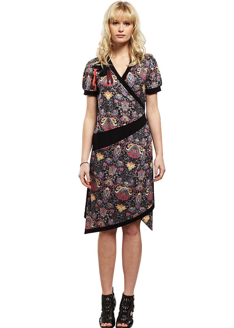 Double Jeu Paris: Asymmetrical Light Up Designed Midi Dress (1 Left!) DJ_ROVER