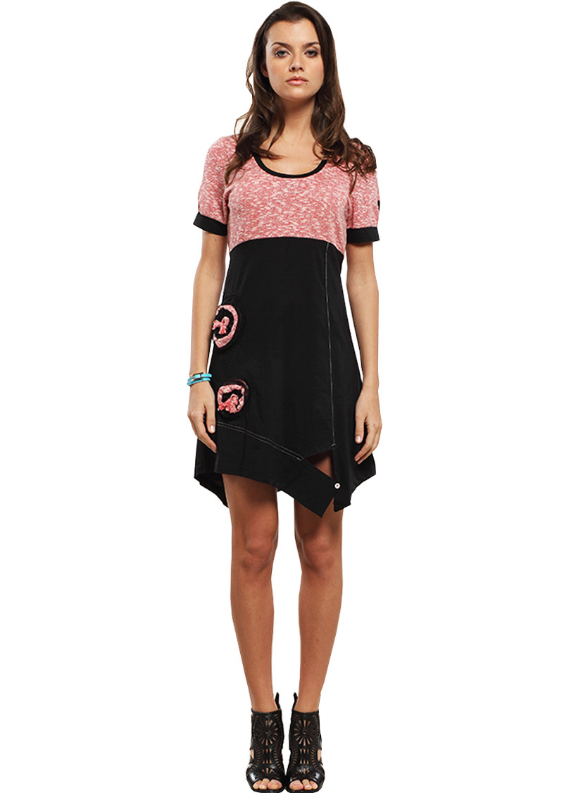 Double Jeu Paris: Desirable Rose Petal Dress/Tunic DJ_ROBE_RIA_ROSE