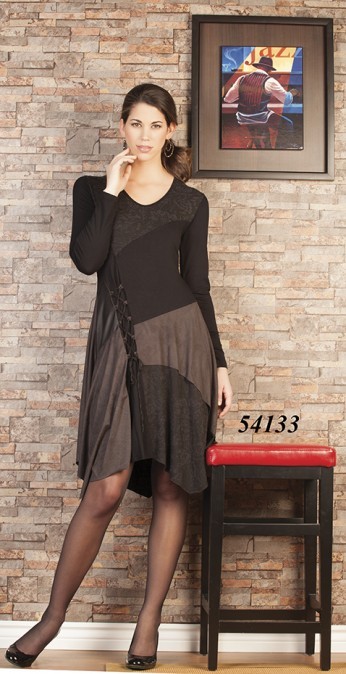 Dolcezza: Corset & Suede Side Dress (1 Left!) DOLCEZZA_54133