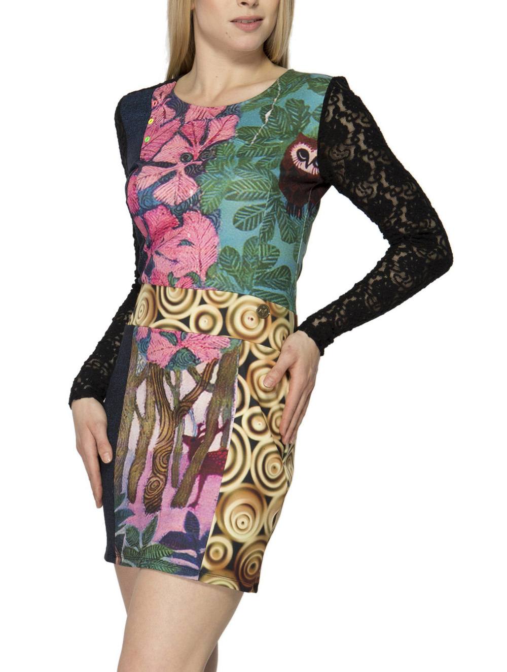 Culito From Spain: Pink Forest and Lace Dress/Tunic (1 Left!) CULITO_32A_N