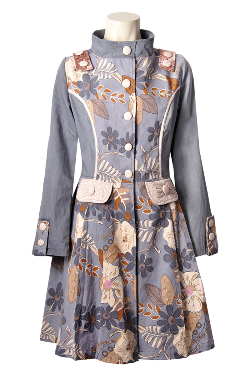 Savage Culture: Classic Bibiana Bow Coat (1 Left!) SAVAGE_27015_N
