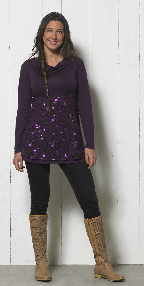 Coline Paris: Magical Shimmer Sweater Tunic COLINE_14374