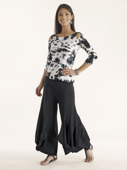 Luna Luz: Waterfall Cotton Pant (Ships Immed, 1 Left in White!) LL_232_N1