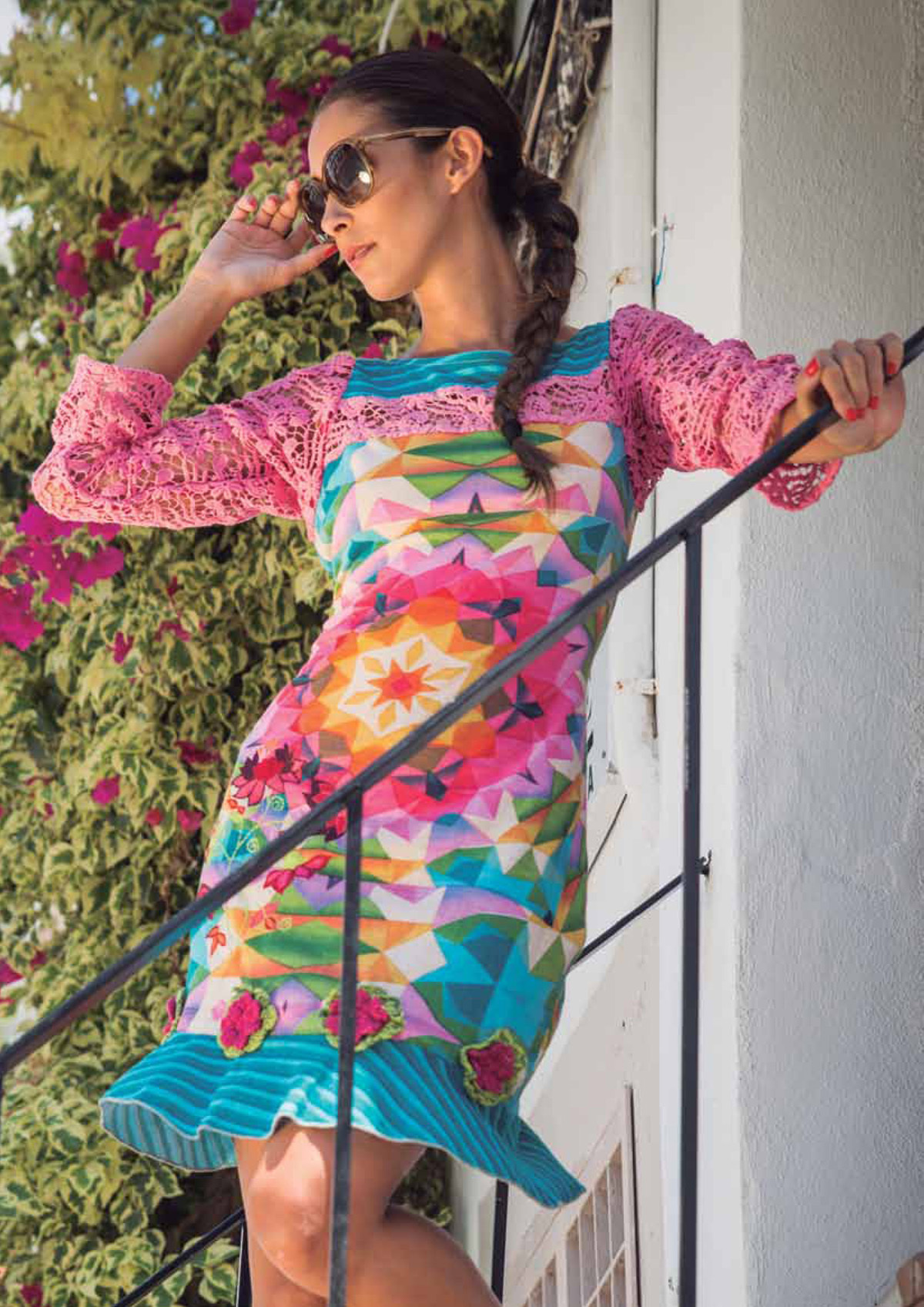 Savage Culture: Pink Rosette Delicate Dakota Dress (Almost Gone!) SAVAGE_30077_N