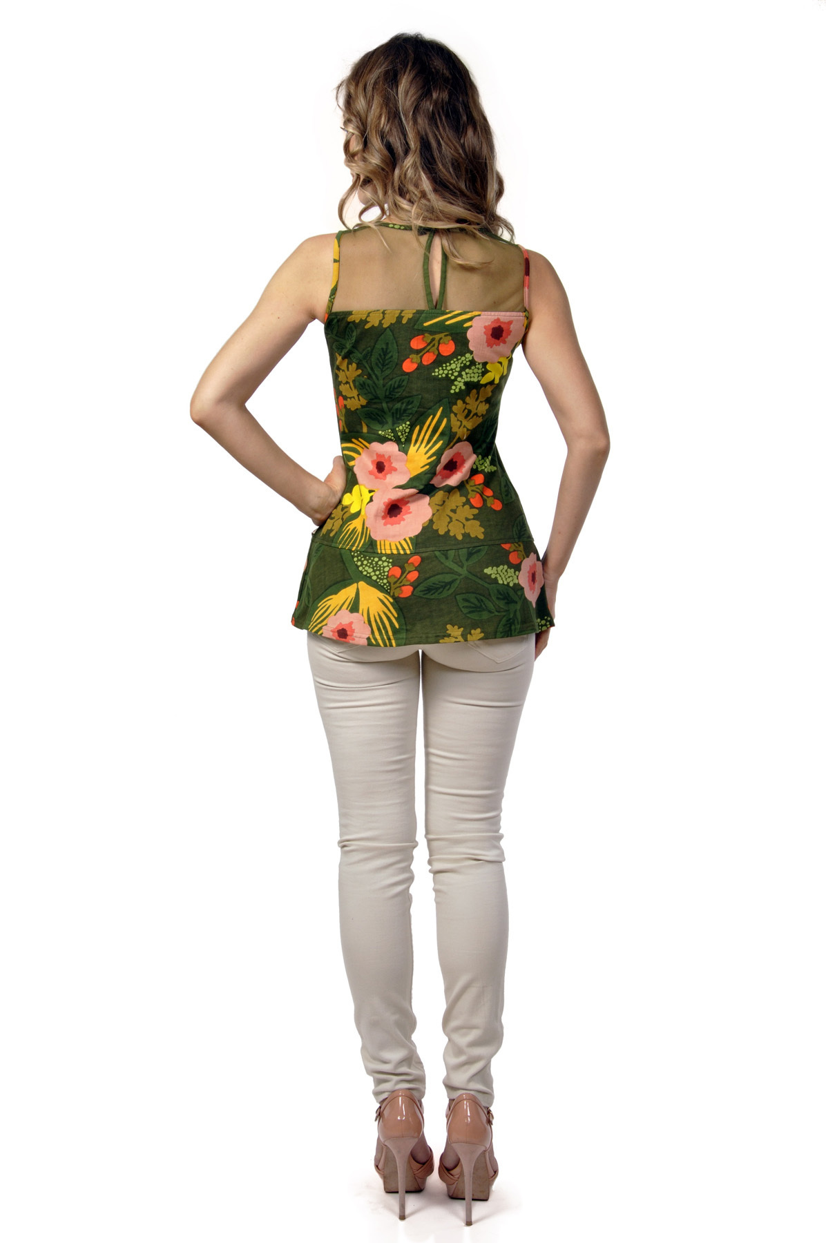 Savage Culture: Pink Hibiscus In The Rainforest Tunic Irania