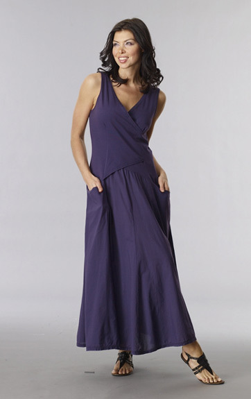 Luna Luz: Cross Over Bodice Long Dress (Ships Immed, Few Left!) LL_516_N1