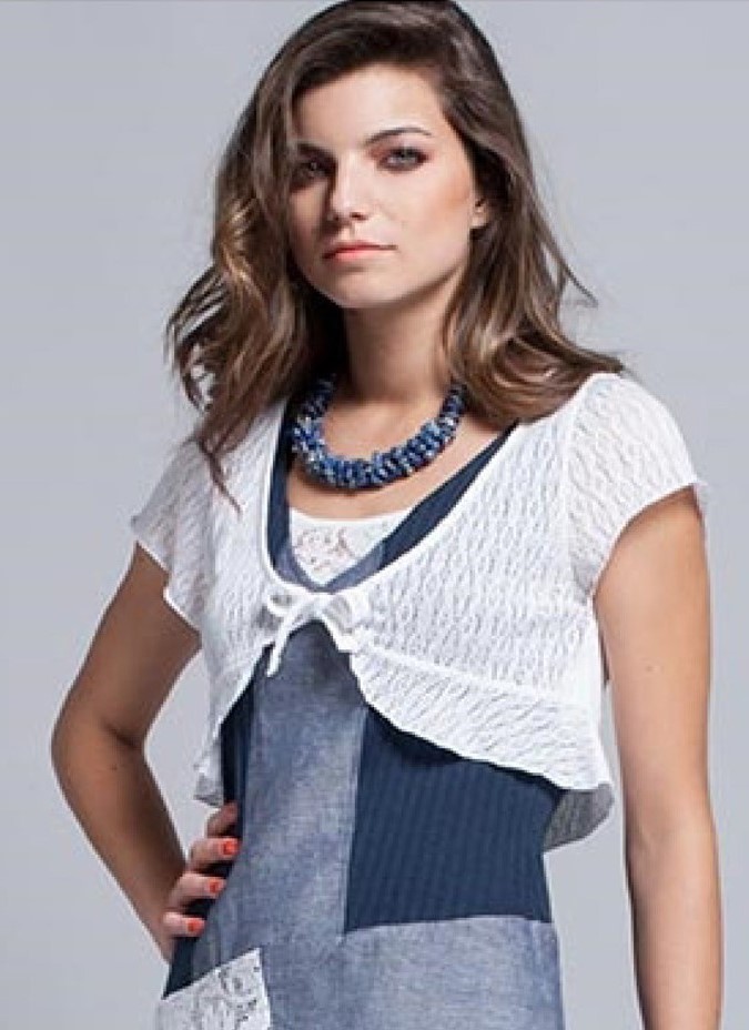 Maloka: Linen Bow Tie Bolero (Many Colors!) MK_MINI_N