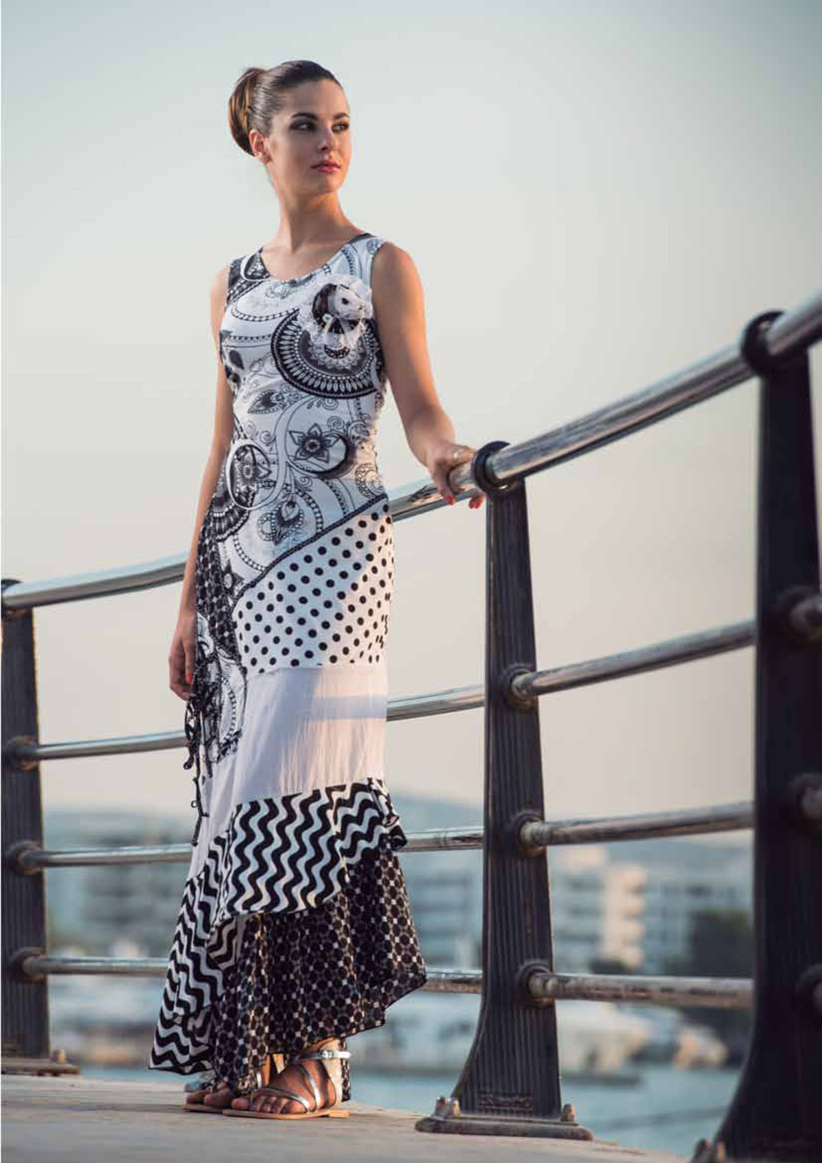 Savage Culture: Playful Melange Long Sundress Rita (Almost Gone!) SAVAGE_30055_N
