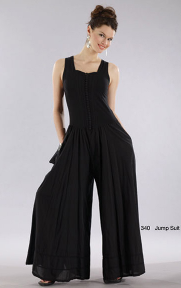Luna Luz: Sweetheart Bodice Batiste Jumpsuit (1 Left in Navy!) LL_340_JUMPSUIT_N1