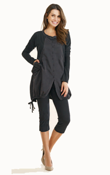 Luna Luz: Silk & Cotton Side Tied Tunic (Ships Immed!) LL_647_N