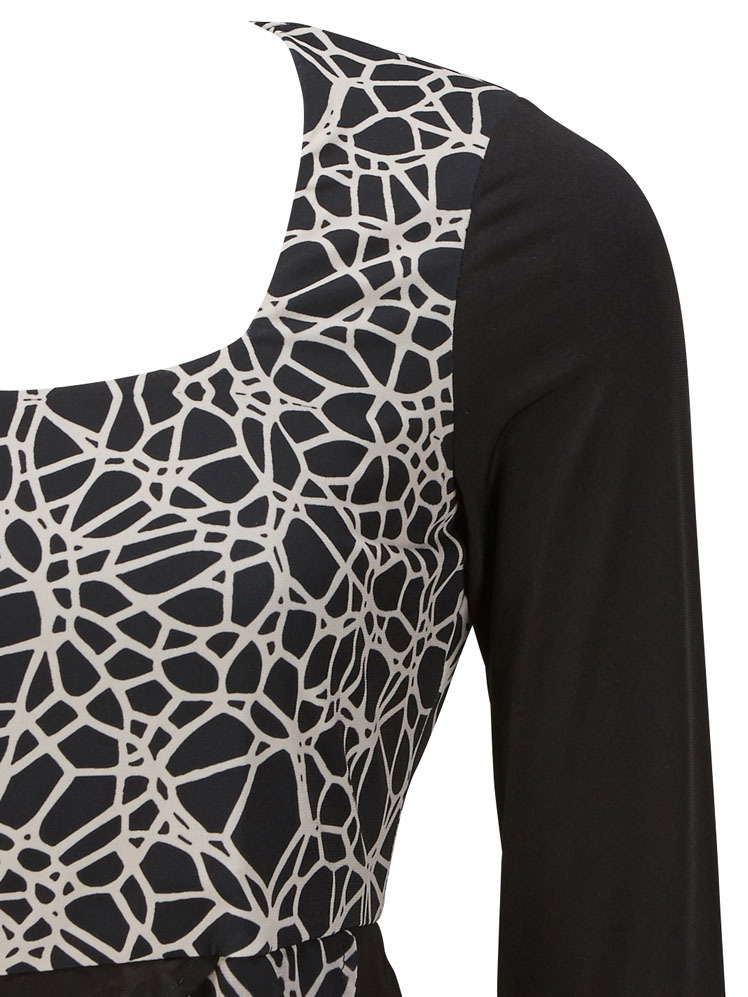 Eroke Italy: Asymmetrical Layers of Ruffles Dress