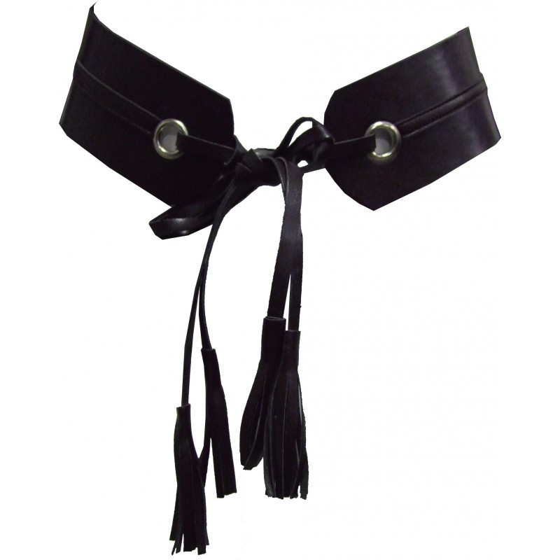 Maloka: Liquid Leather Pom Pom Belt MK_CENTURE_POMPOM_N1