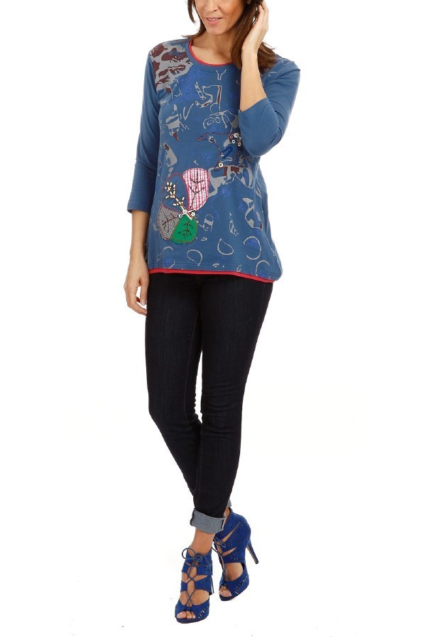 S'Quise Paris: Wildflower Patchwork & Color Block Hem Tunic (More Colors!)