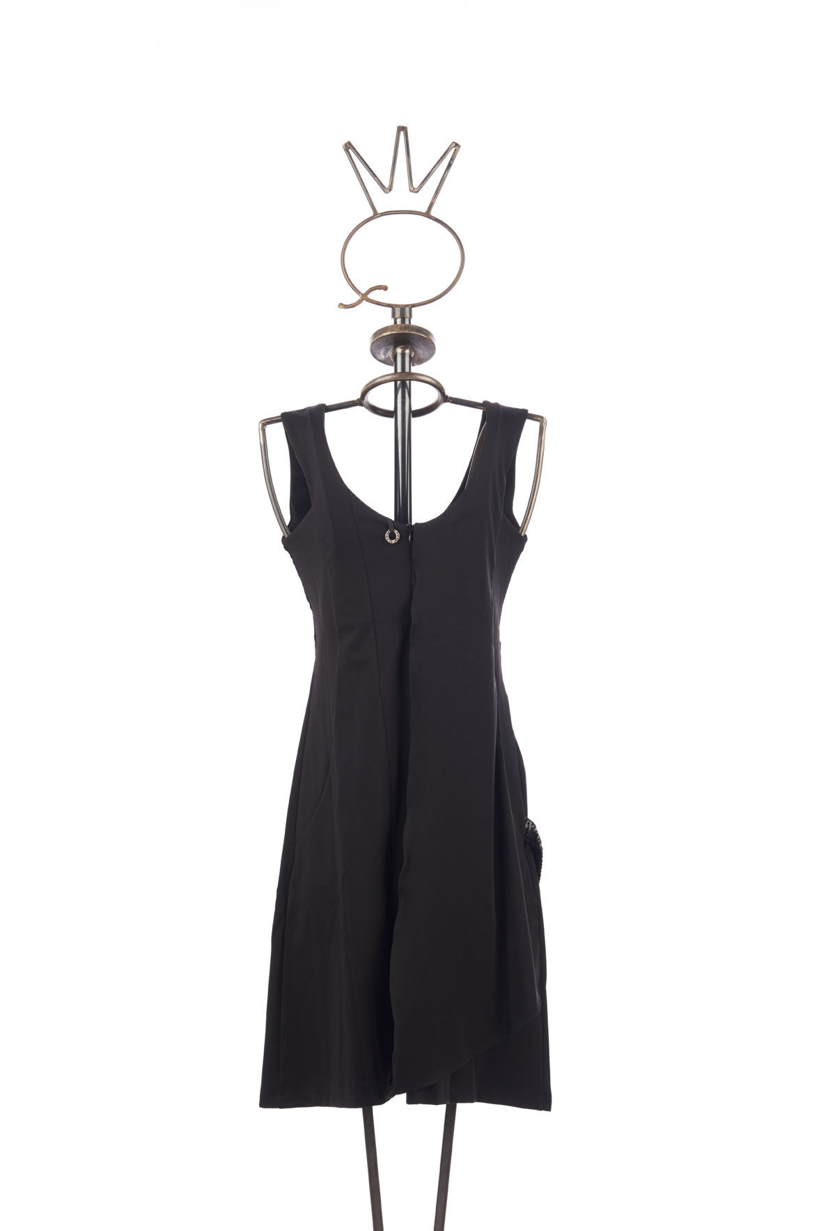 Save the Queen: Asymmetrical Draped Black Bow Dress (1 Left!)