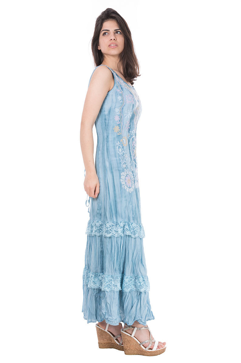 Savage Culture: Crinkled Cotton Nightingale Long Dress Lissa (More Colors!)