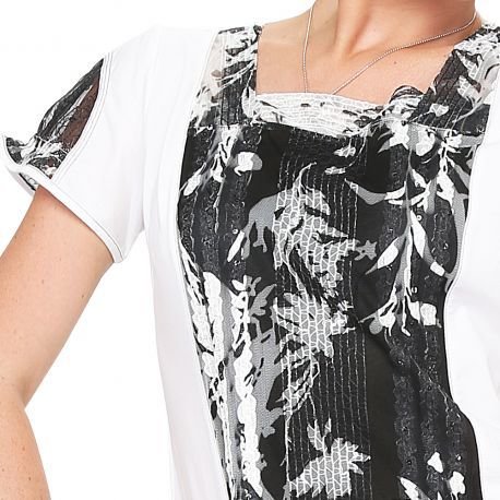 S'Quise Paris: Yin Yang Blooming Tunic