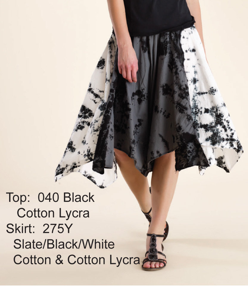 Luna Luz: Yoruba Asymmetrical Handkerchief Skirt (Ships Immed!)