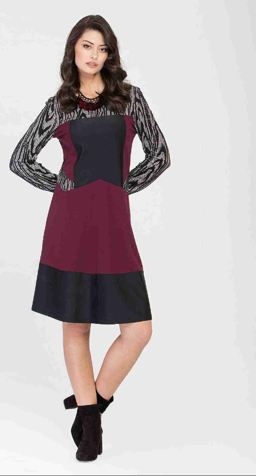 Maloka: Diamond Bodice Jacquard Dress (2 Left!) MK_GYDA_N3