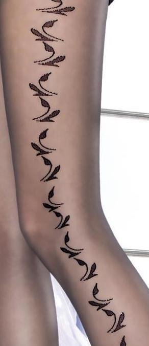 Fiore: Falling Rose Petals Matte Sheer Tights
