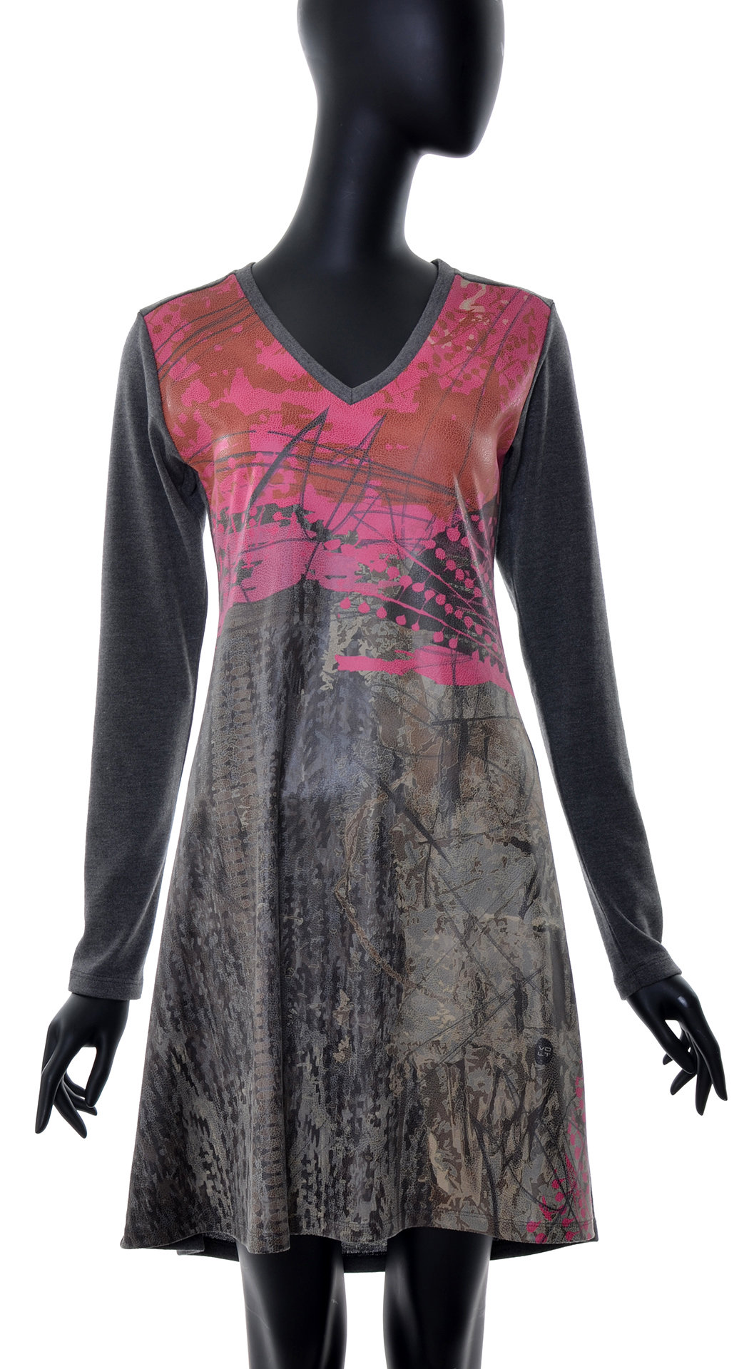Volt Design: Pink Forest Abstract Art A-line Dress (Some Ship Immed!)