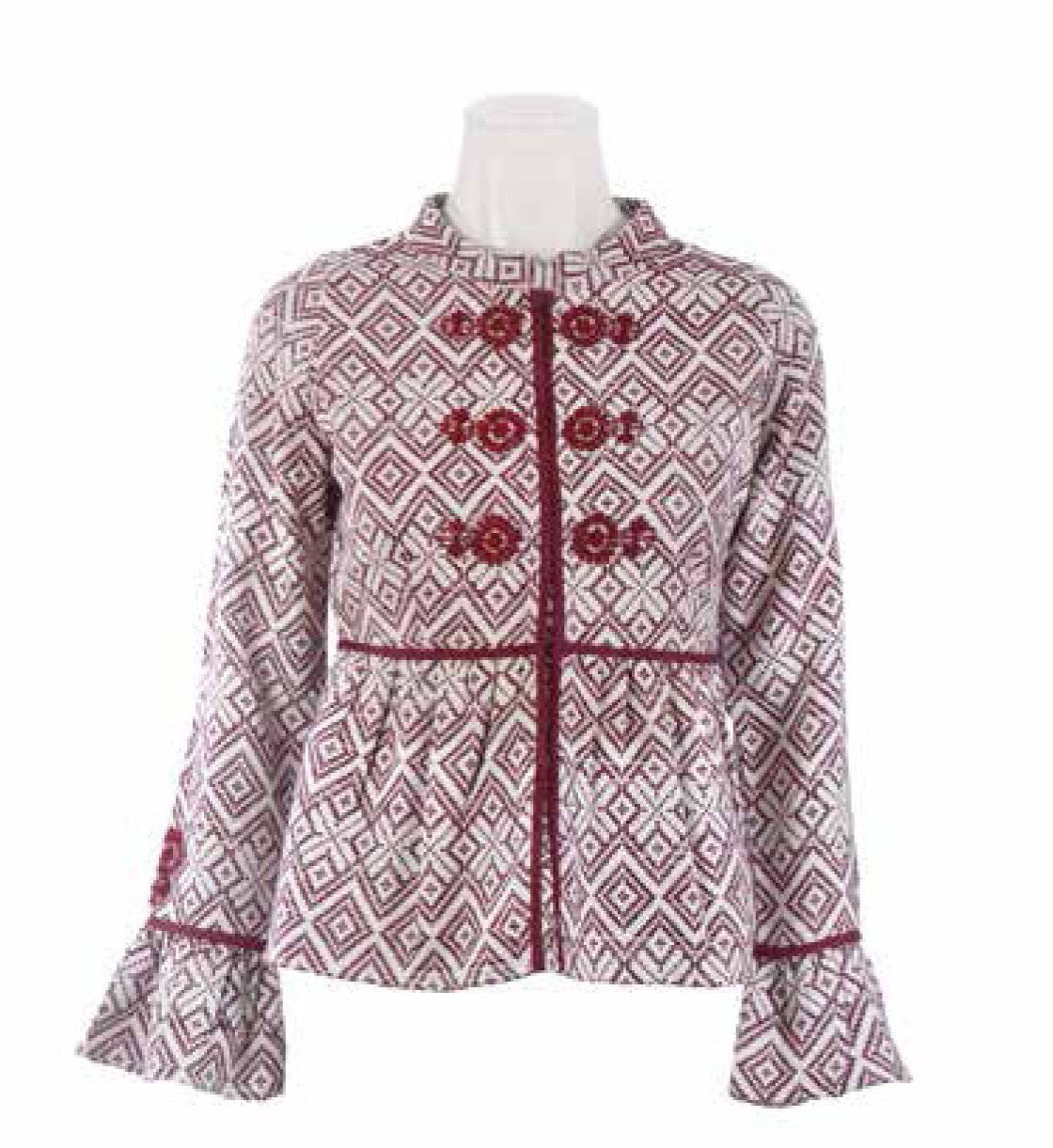 Savage Culture: Ruffles & Colorblock Firebird Nelia Jacket