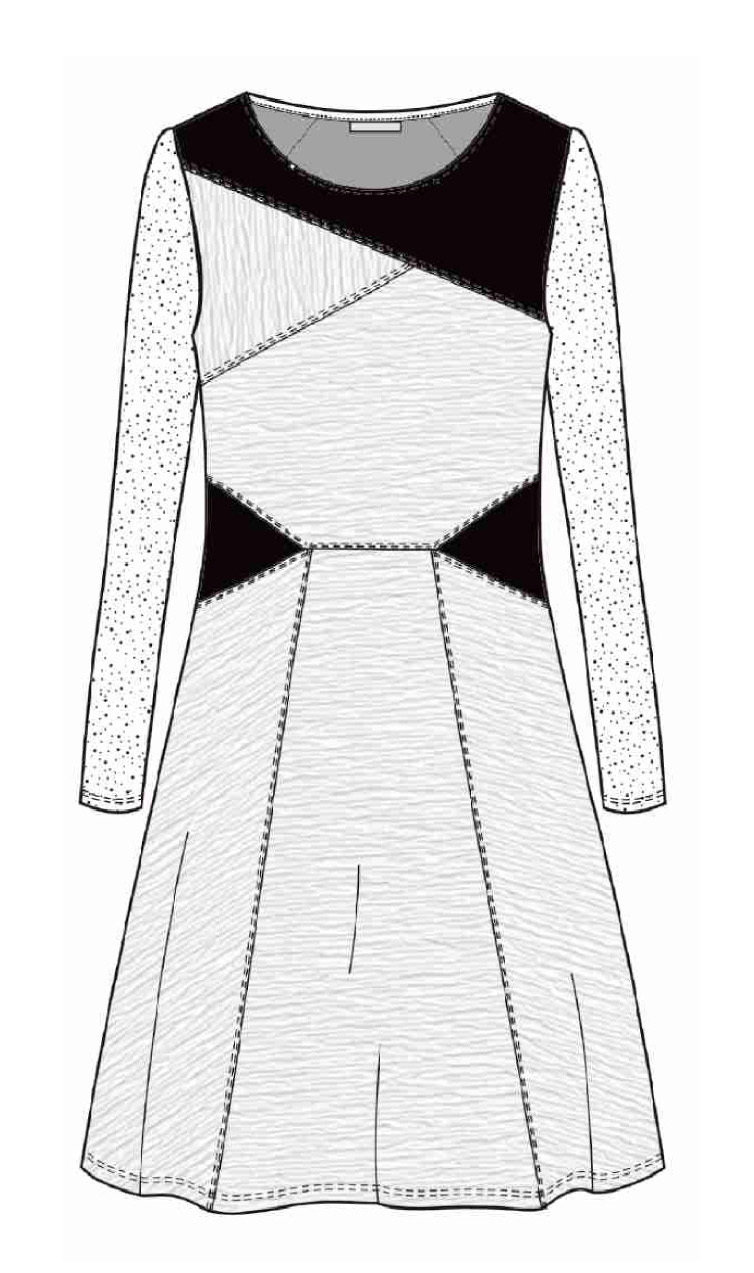 Maloka: Diamond Twist Scrunched Ribbon Dress