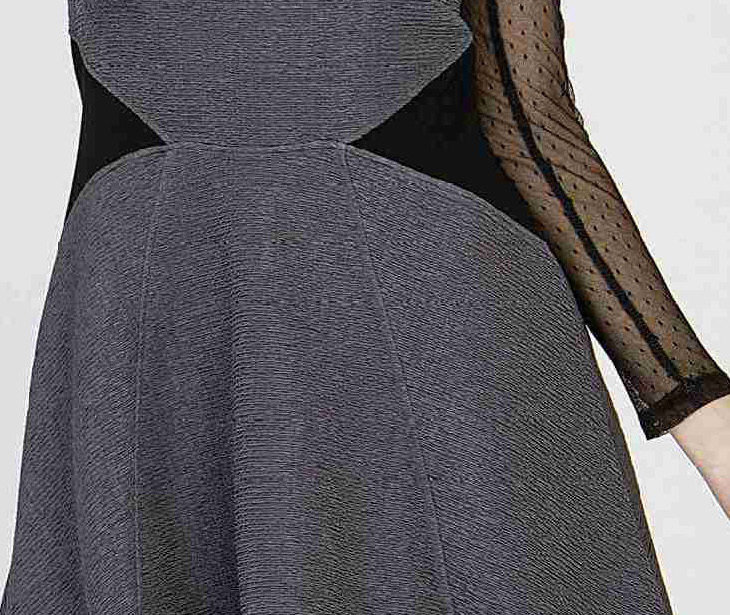 Maloka: Diamond Twist Scrunched Ribbon Dress