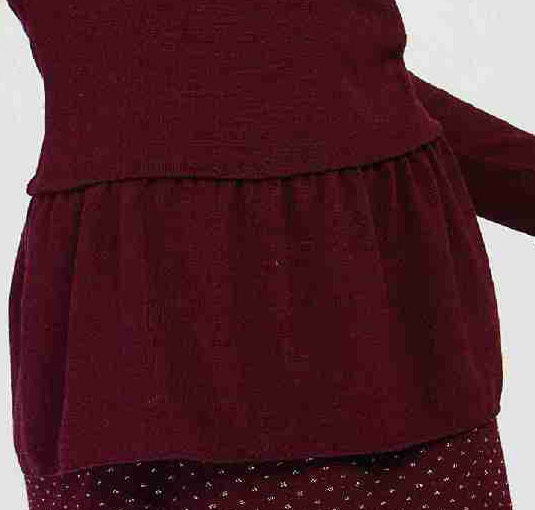 Maloka: Soft Ruffles Wool Tricot Sweater (Few Left!)